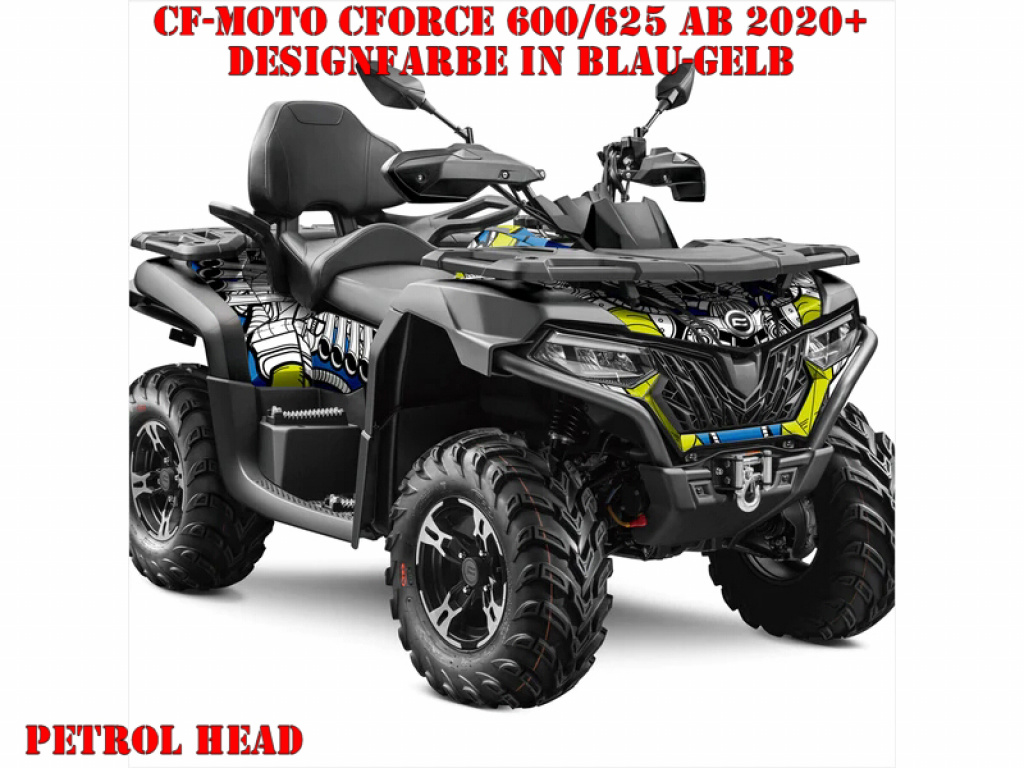 Petrol Head Blue-Yellow M Version for CF-Moto CForce 600-625 S/L ab 2020+