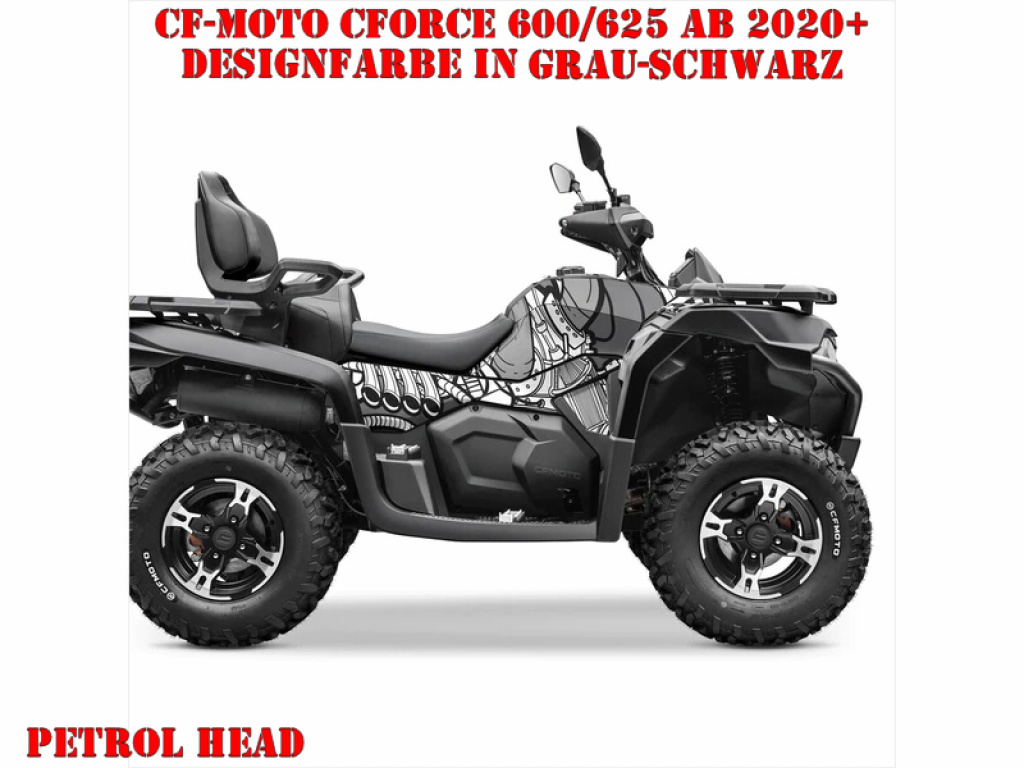 Petrol Head Grey-Black M Version for CF-Moto CForce 600-625 S/L ab 2020+