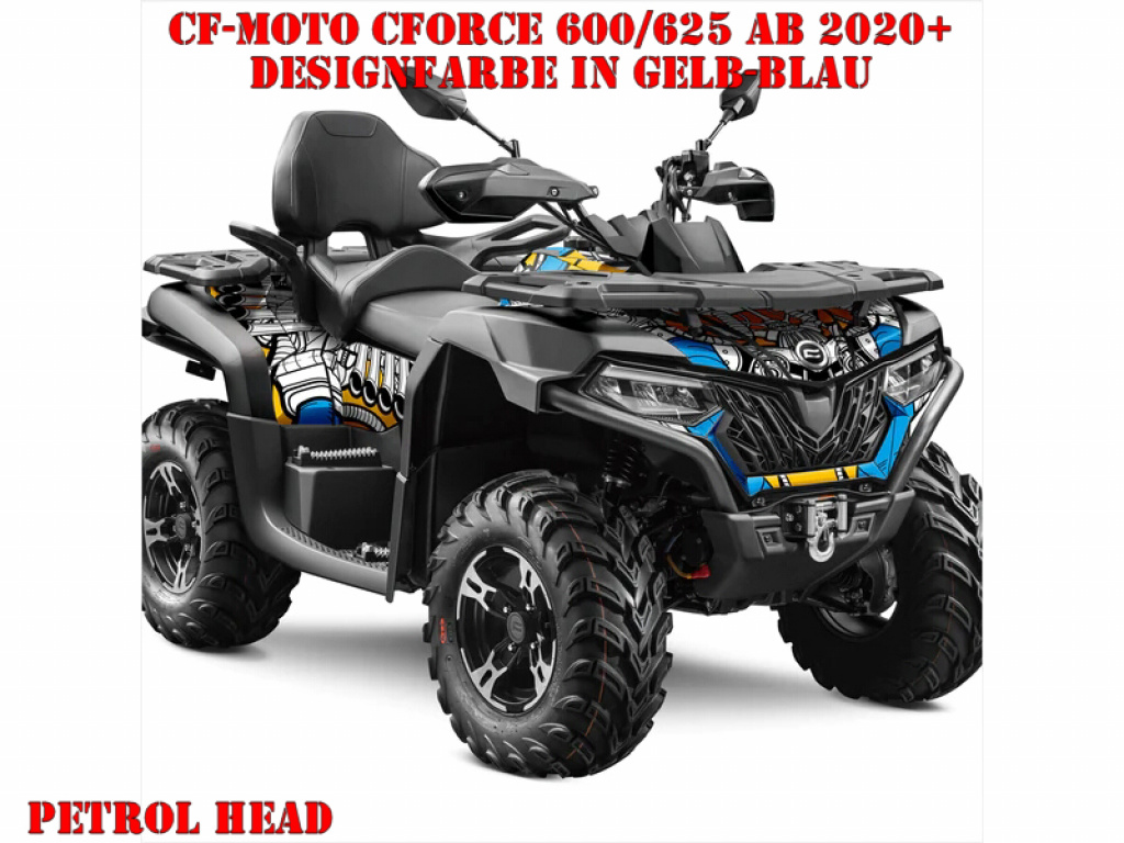 Petrol Head Yellow-Blue M Version for CF-Moto CForce 600-625 S/L ab 2020+