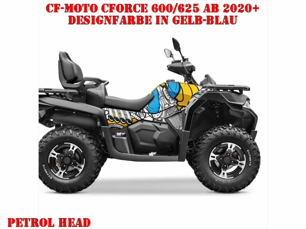 Petrol Head Yellow-Blue M Version for CF-Moto CForce 600-625 S/L ab 2020+