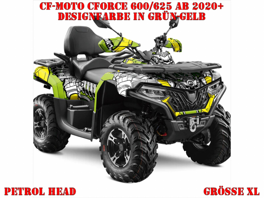 Petrol Head Green-Yellow XL Version for CF-Moto CForce 600-625 S/L ab 2020+