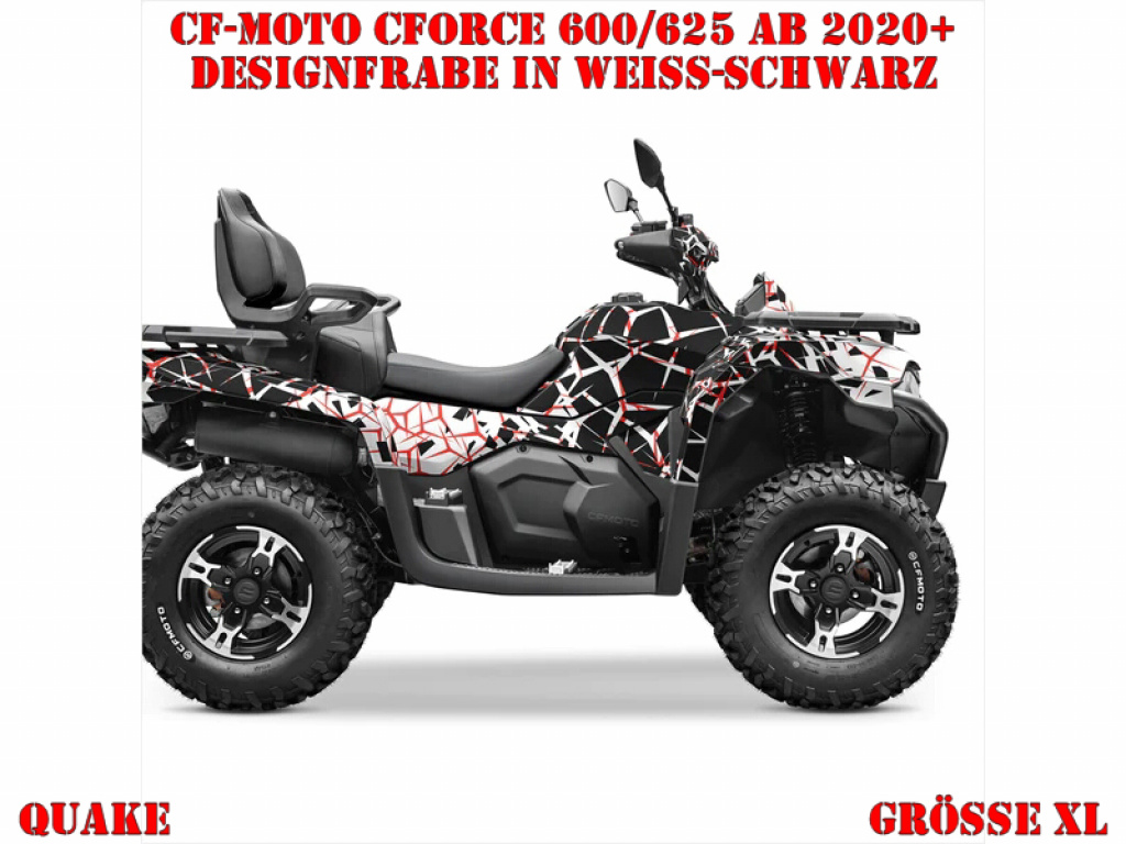 Quake Weiß-Schwarz XL Version für CF-Moto CForce 600-625 S/L ab 2020+