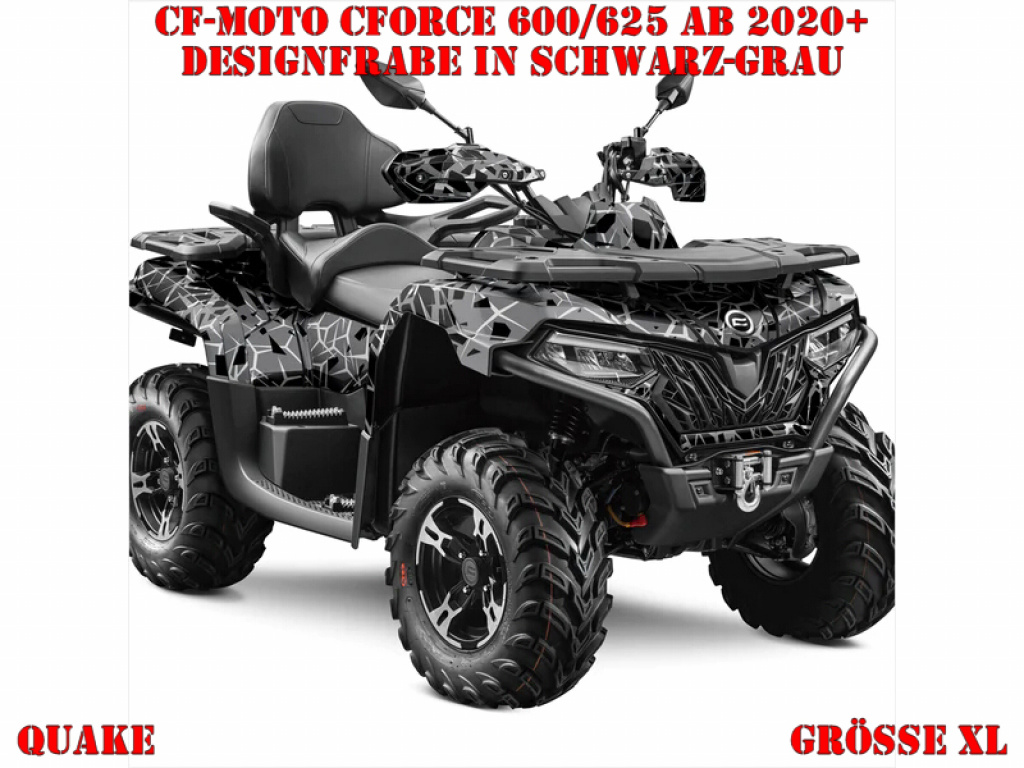 Quake Schwarz-Grau XL Version für CF-Moto CForce 600-625 S/L ab 2020+