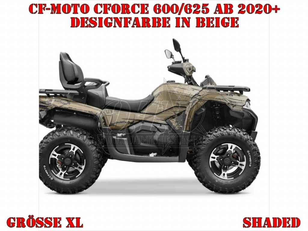 Shaded Beige XL Version für CF-Moto CForce 600-625 S/L ab 2020+