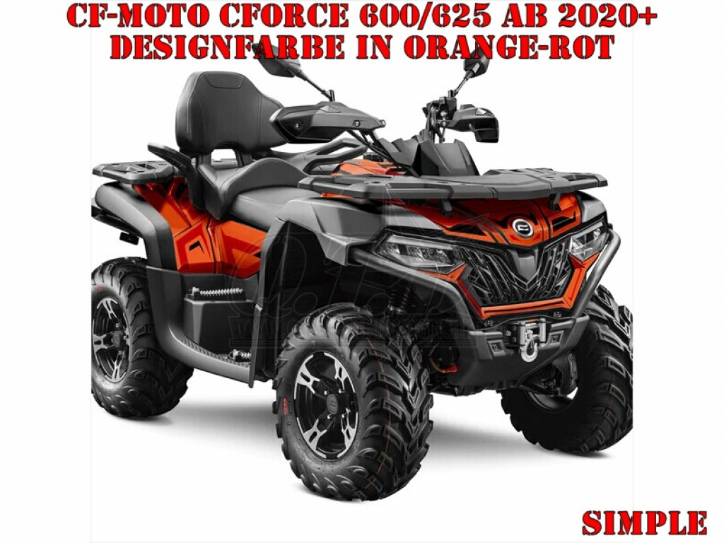 Simple Orange-Rot M Version für CF-Moto CForce 600-625 S/L ab 2020+