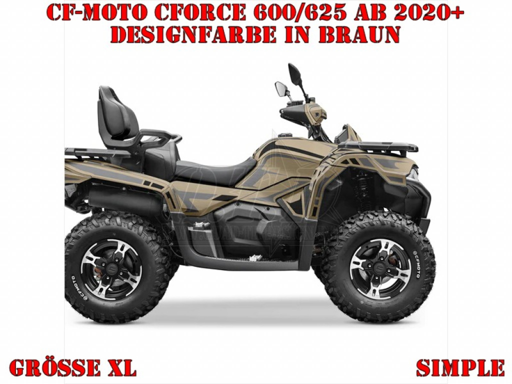 Simple Braun XL Version für CF-Moto CForce 600-625 S/L ab 2020+