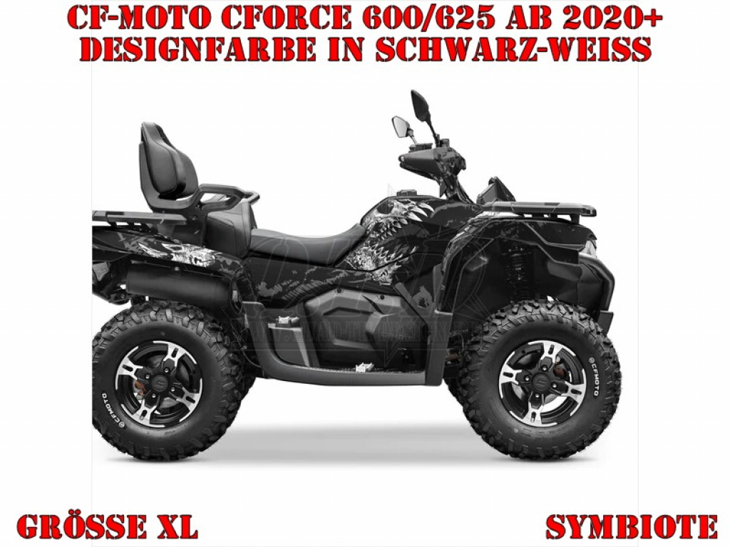 Symbiote Schwarz-Weiß XL Version für CF-Moto CForce 600-625 S/L ab 2020+