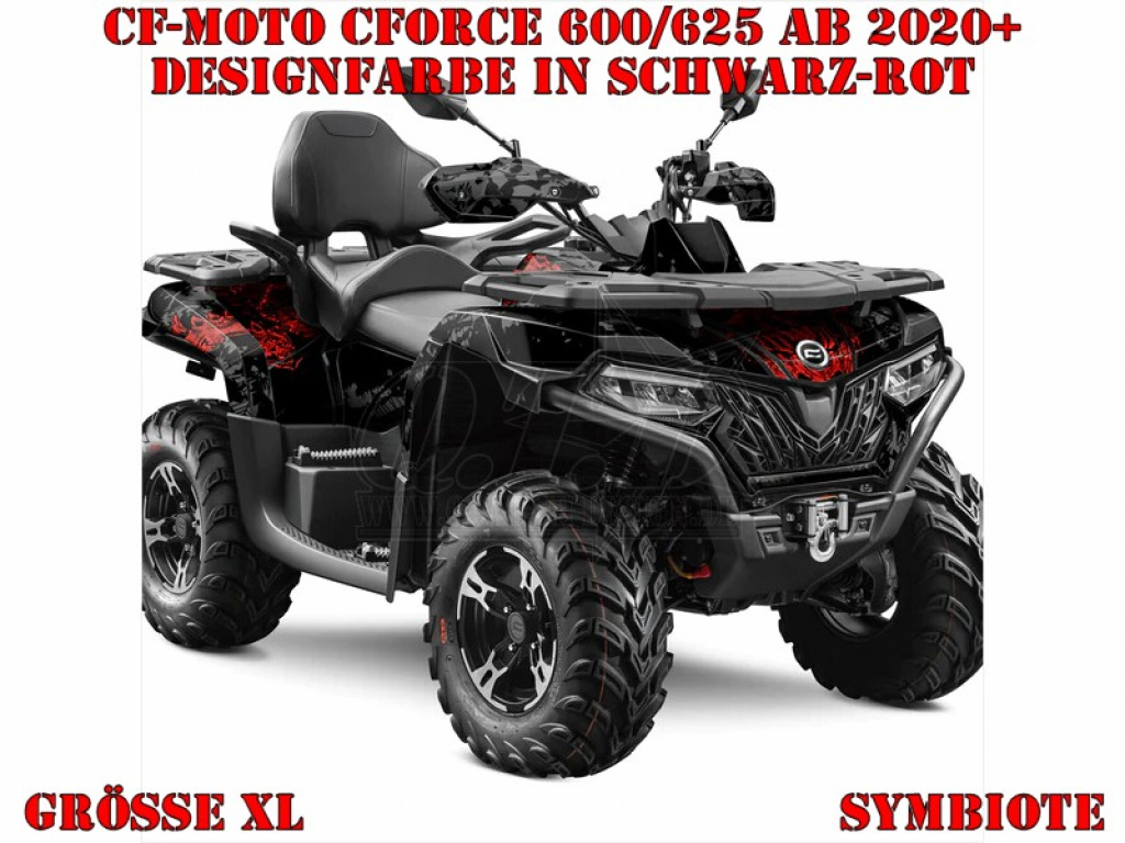Symbiote Schwarz-Rot XL Version für CF-Moto CForce 600-625 S/L ab 2020+