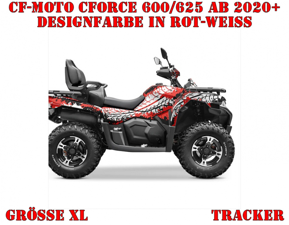 Tracker Rot-Weiß XL Version für CF-Moto CForce 600-625 S/L ab 2020+