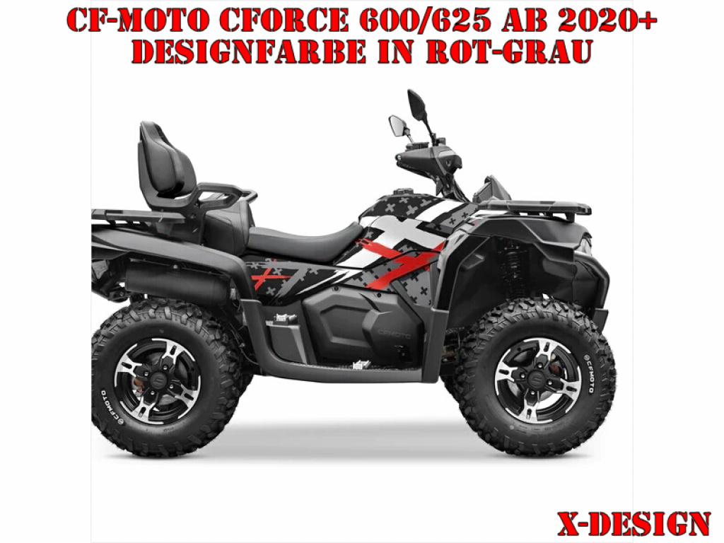 X-Design Rot-Grau M Version für CF-Moto CForce 600-625 S/L ab 2020+