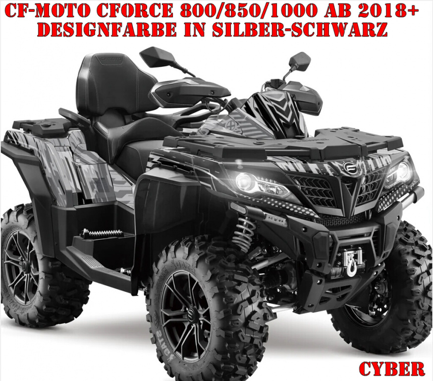 Cyber Silver-Black for CF-Moto CForce 800/820/850/1000 XC/DLX ab 2018+