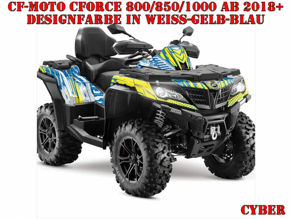 Cyber White-Yellow-Blue for CF-Moto CForce 800/820/850/1000 XC/DLX ab 2018+