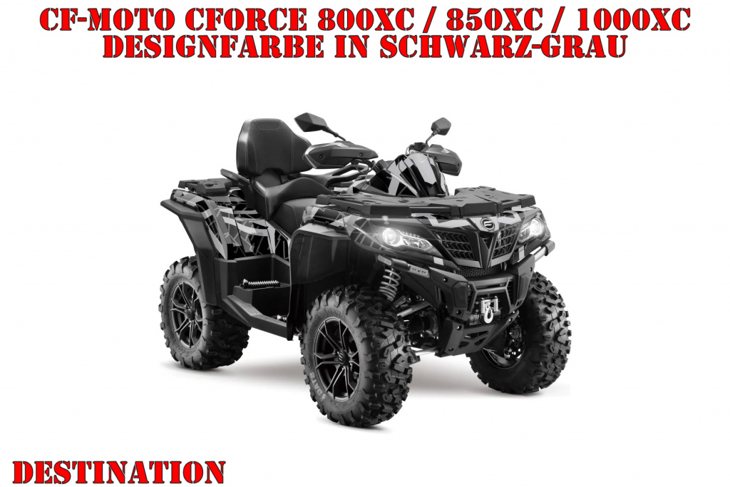 Destination Black-Grey for CF-Moto CForce 800/820/850/1000 XC/DLX ab 2018+