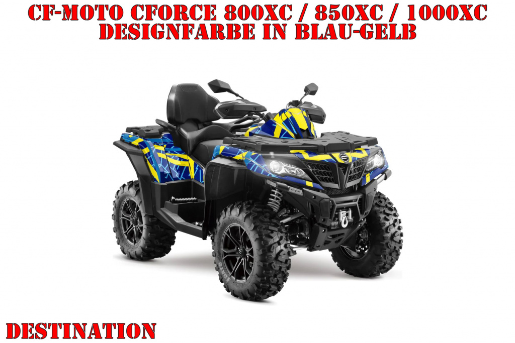 Destination Blue-Yellow for CF-Moto CForce 800/820/850/1000 XC/DLX ab 2018+