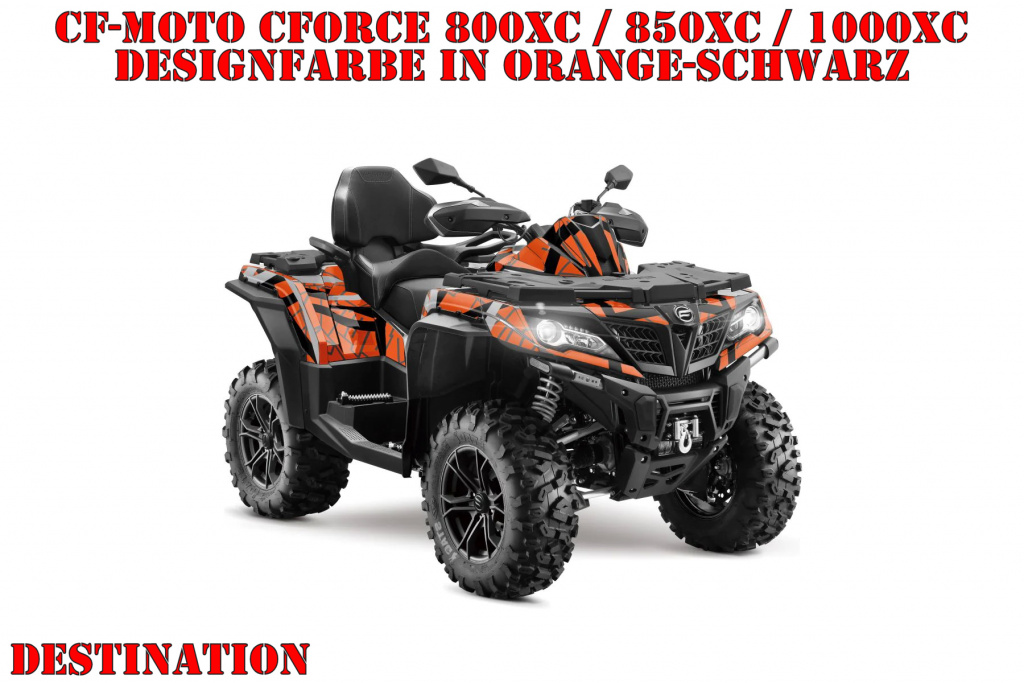Destination Orange-Black for CF-Moto CForce 800/820/850/1000 XC/DLX up 2018+