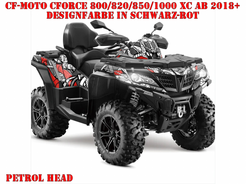 Petrol Head Black-Red for CF-Moto CForce 800/820/850/1000 XC/DLX ab 2018+