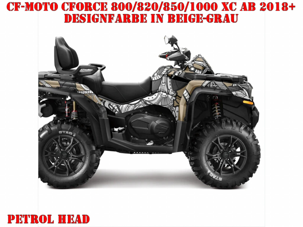 Petrol Head Beige-Grey for CF-Moto CForce 800/820/850/1000 XC/DLX ab 2018+