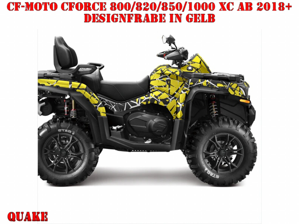 Quake Yellow for CF-Moto CForce 800/820/850/1000 XC/DLX ab 2018+
