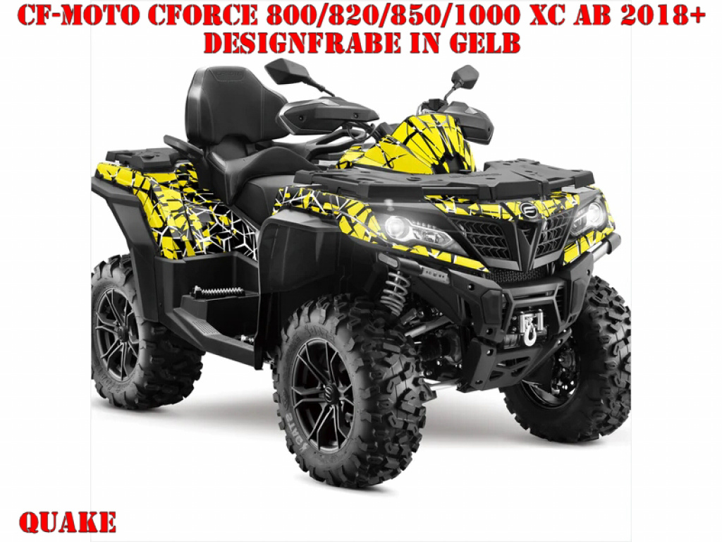 Quake Yellow for CF-Moto CForce 800/820/850/1000 XC/DLX ab 2018+
