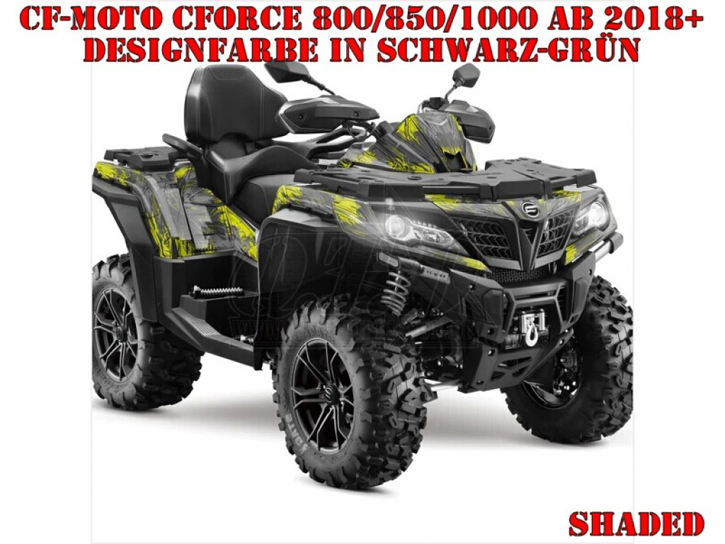 Shaded Black-Green for CF-Moto CForce 800/820/850/1000 XC/DLX ab 2018+