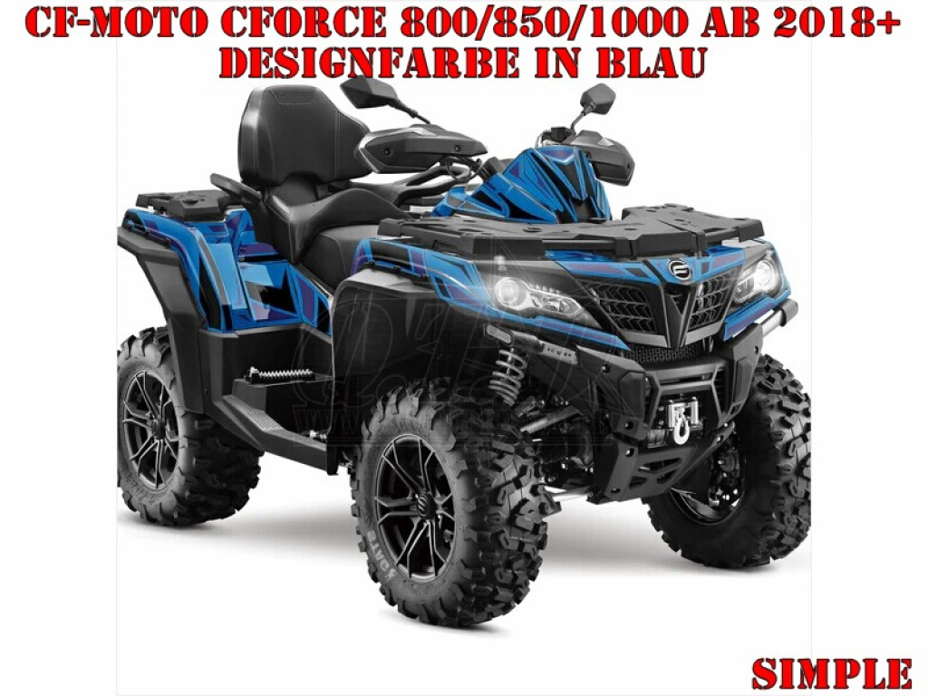 Simple Blue for CF-Moto CForce 800/820/850/1000 XC/DLX ab 2018+