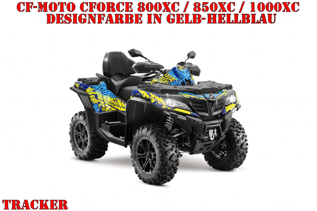 Tracker Yellow-Light Blue for CF-Moto CForce 800/820/850/1000 XC/DLX ab 2018+