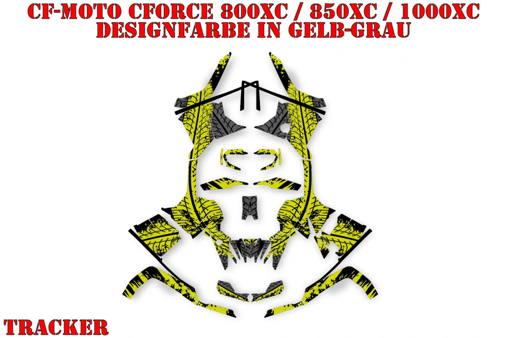 Tracker Yellow-Grey for CF-Moto CForce 800/820/850/1000 XC/DLX ab 2018+