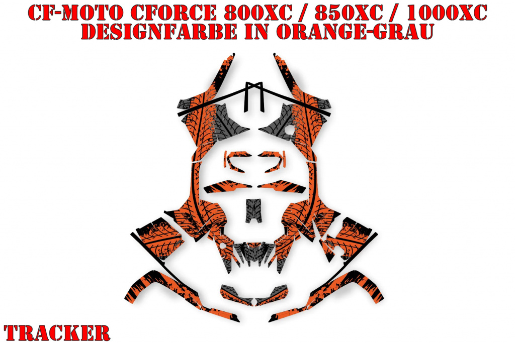 Tracker Orange-Grey for CF-Moto CForce 800/820/850/1000 XC/DLX ab 2018+