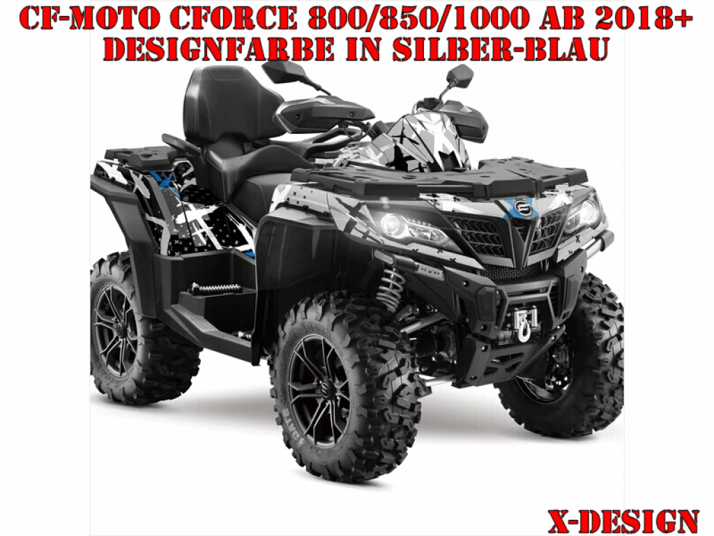 X-Design Silver-Blue for CF-Moto CForce 800/820/850/1000 XC/DLX ab 2018+