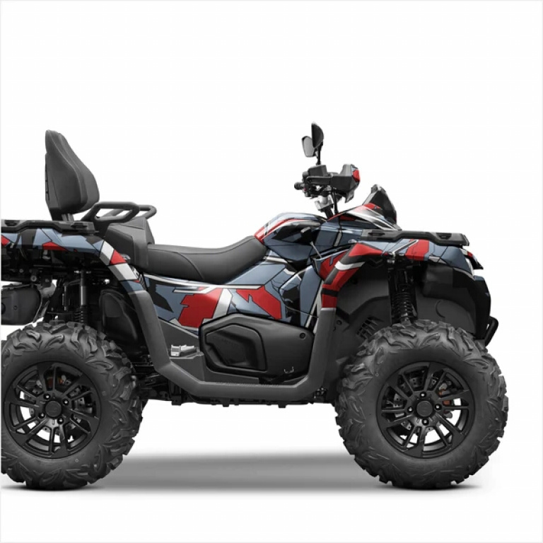 Geometric Grey-Red XL Version for CF-Moto CForce 800-1000 Touring up 2024+