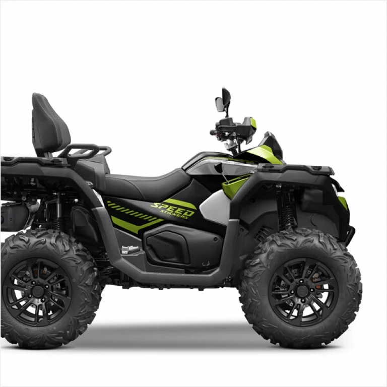 Speedstickers Race Neon Yellow M Version for CF-Moto CForce 800-1000 Touring up 2024+