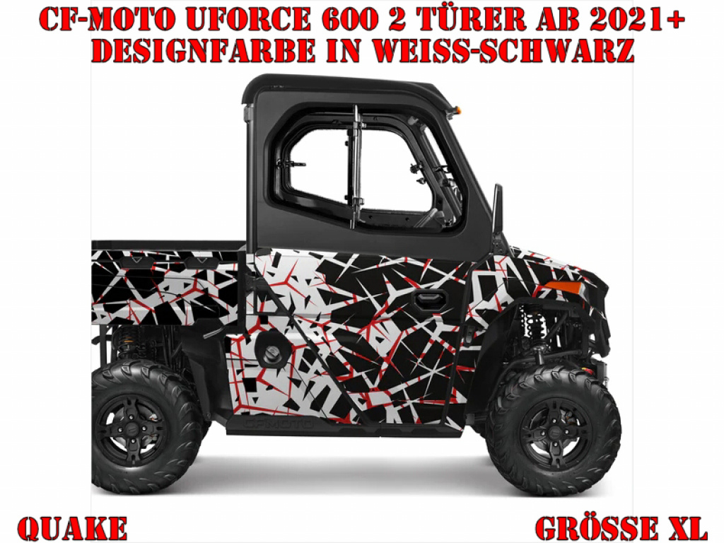 Quake White-Black XL Version for CF-Moto UForce 600 2 Doors