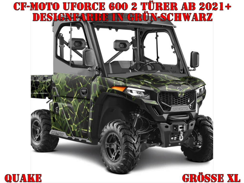 Quake Green-Black XL Version for CF-Moto UForce 600 2 Doors