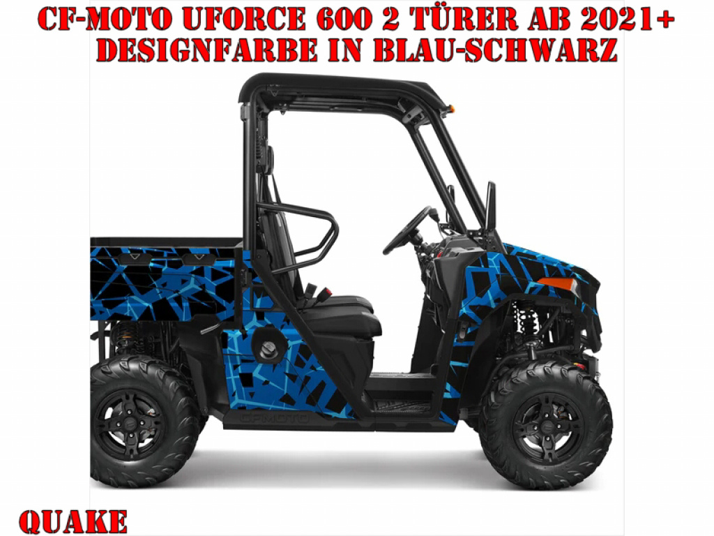 Quake Blue-Black M Version for CF-Moto UForce 600 2 Doors