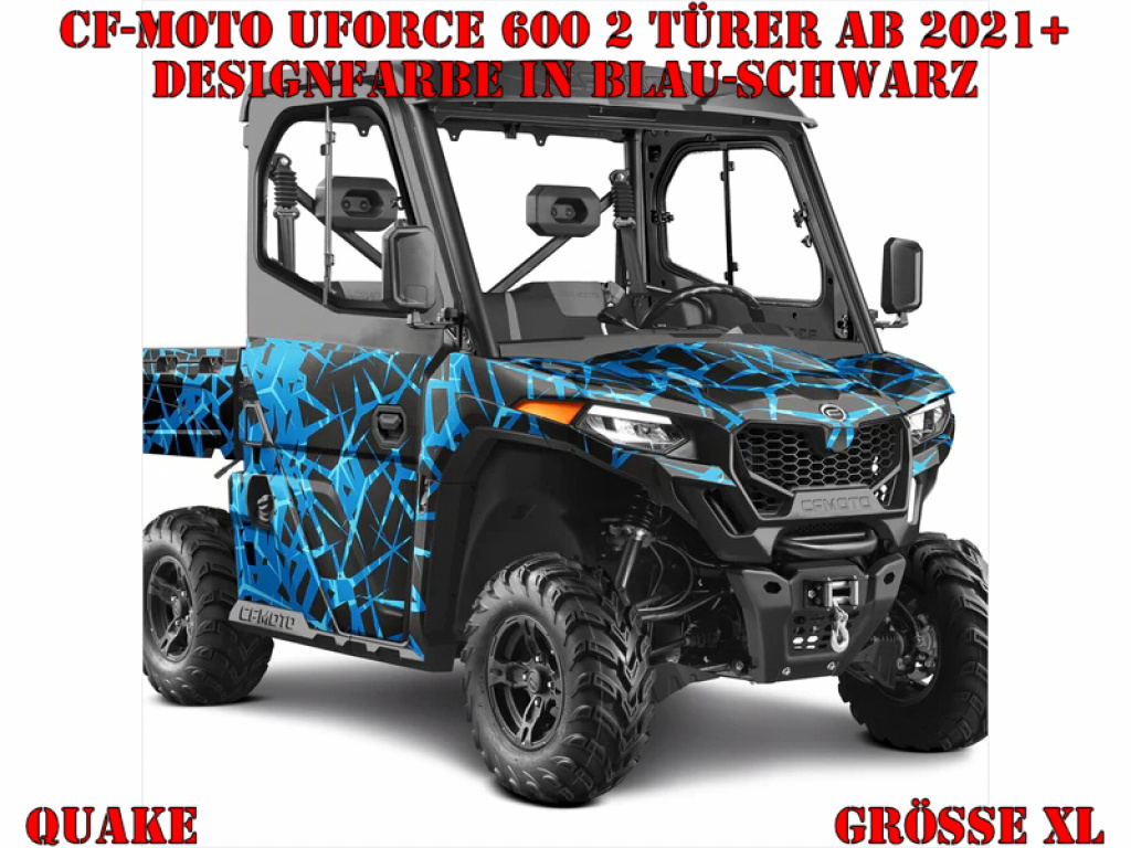 Quake Blue-Black XL Version for CF-Moto UForce 600 2 Doors