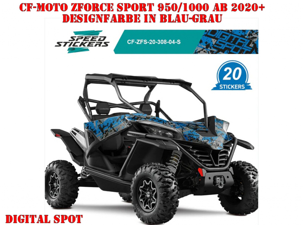 Digital Spot Blue-Grey for CF-Moto ZForce Sport 950/1000