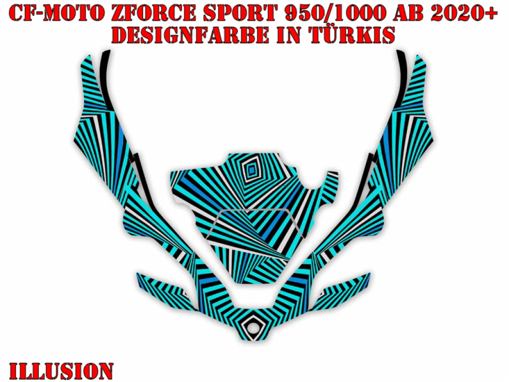 Illusion Turquoise for CF-Moto ZForce Sport 950/1000