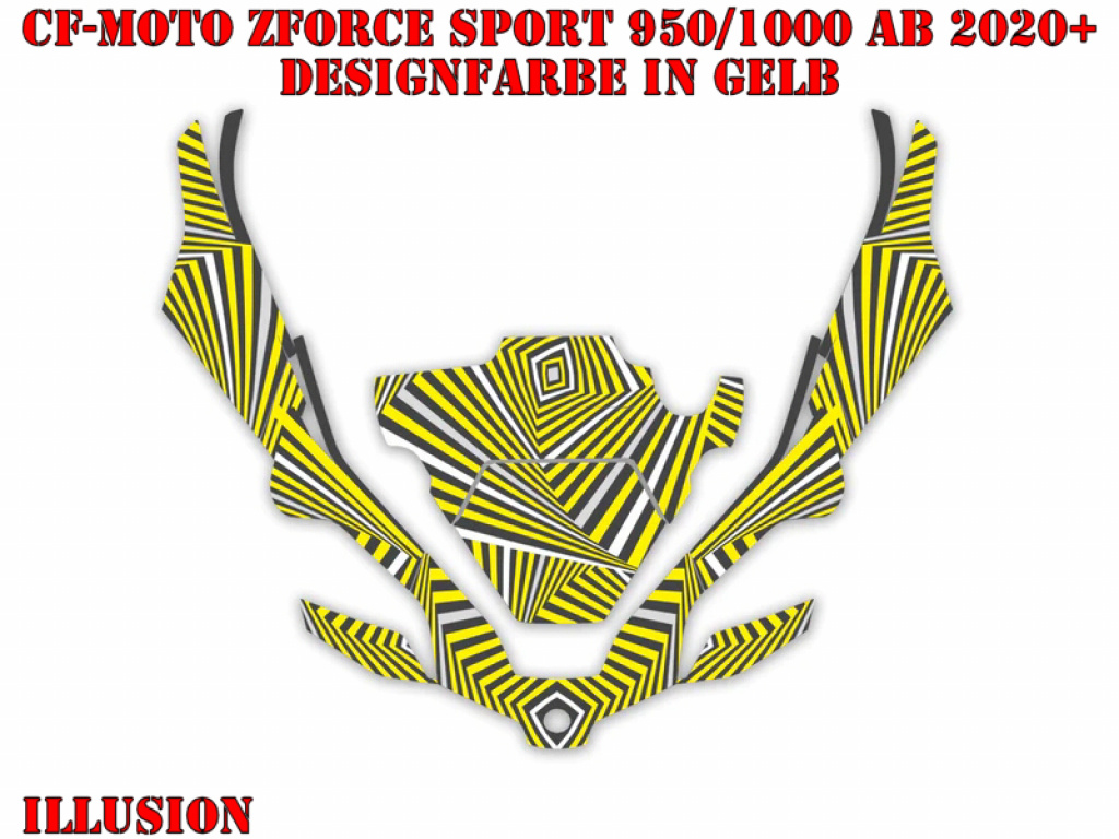 Illusion Yellow for CF-Moto ZForce Sport 950/1000