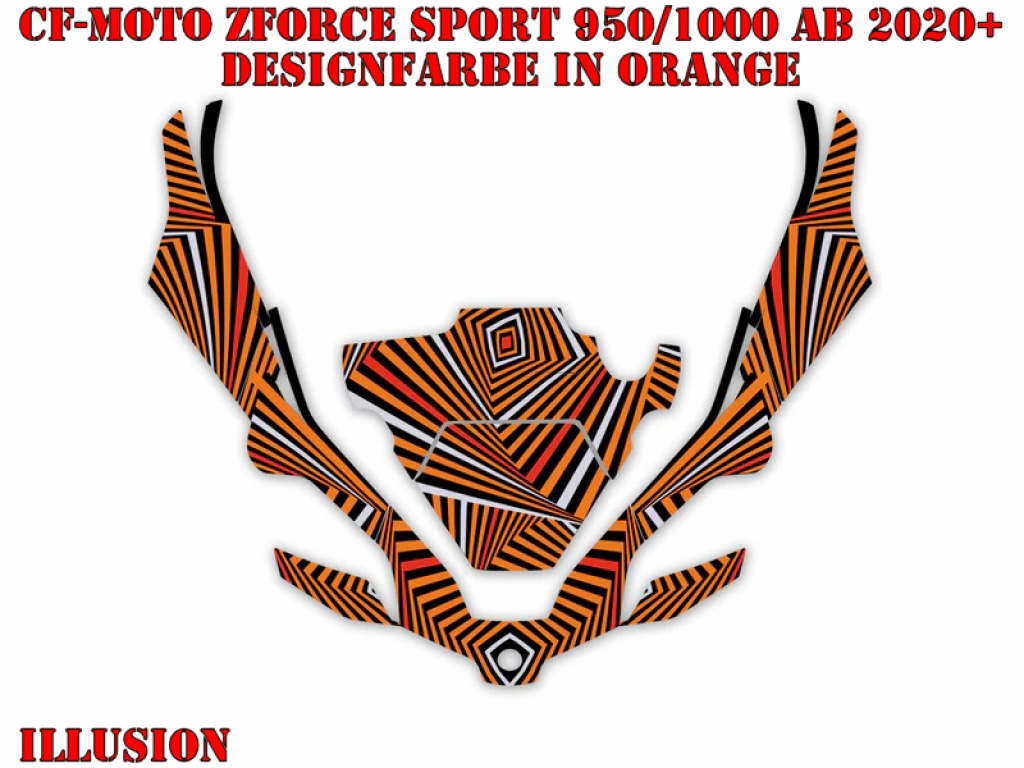 Illusion Orange for CF-Moto ZForce Sport 950/1000