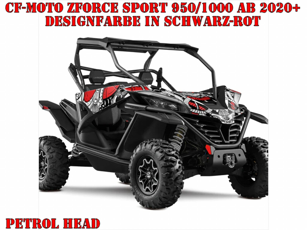 Petrol Head Black-Red for CF-Moto ZForce Sport 950/1000