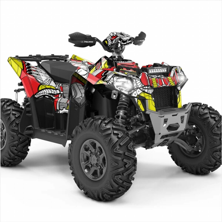 Petrol Head Yellow-Red for Polaris Scrambler XP 850, XP 1000, XP 1000-S