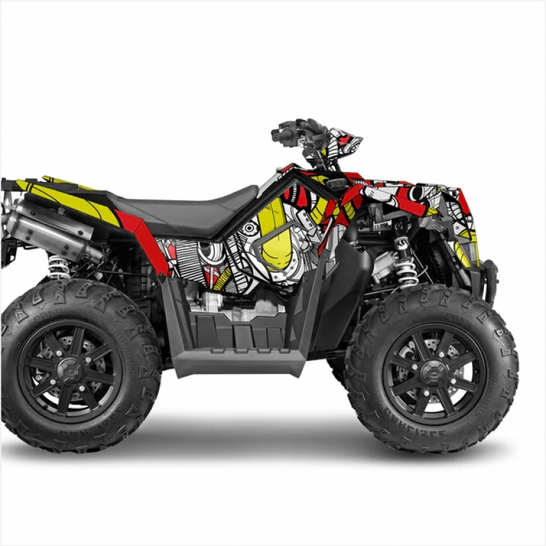 Petrol Head Yellow-Red for Polaris Scrambler XP 850, XP 1000, XP 1000-S