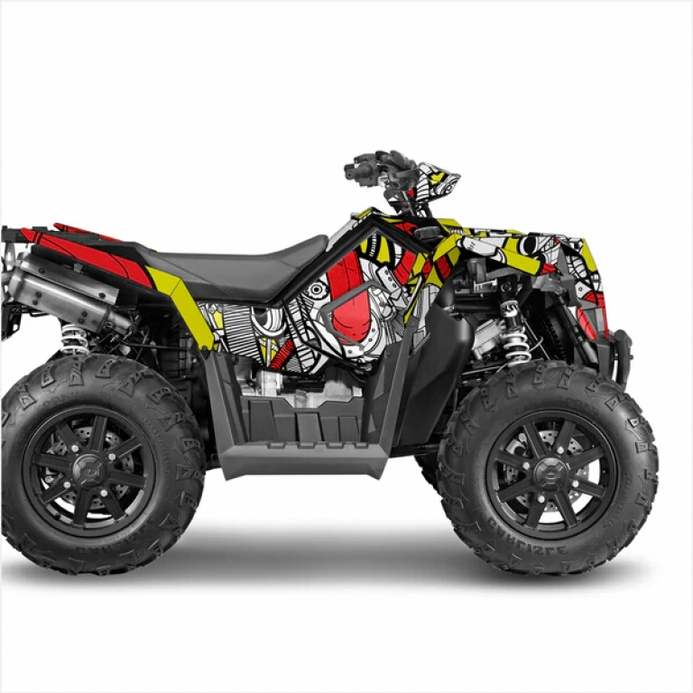 Petrol Head Red-Yellow for Polaris Scrambler XP 850, XP 1000, XP 1000-S