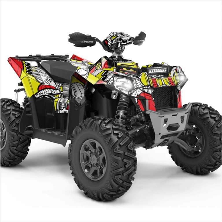 Petrol Head Red-Yellow for Polaris Scrambler XP 850, XP 1000, XP 1000-S