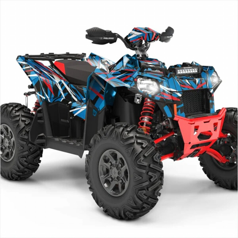 Race Spirit Blau für Polaris Scrambler XP 850, XP 1000, XP 1000-S