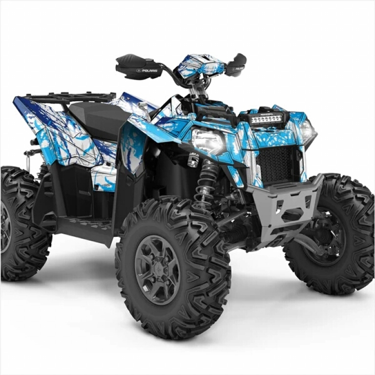 Shaded Blue-White for Polaris Scrambler XP 850, XP 1000, XP 1000-S
