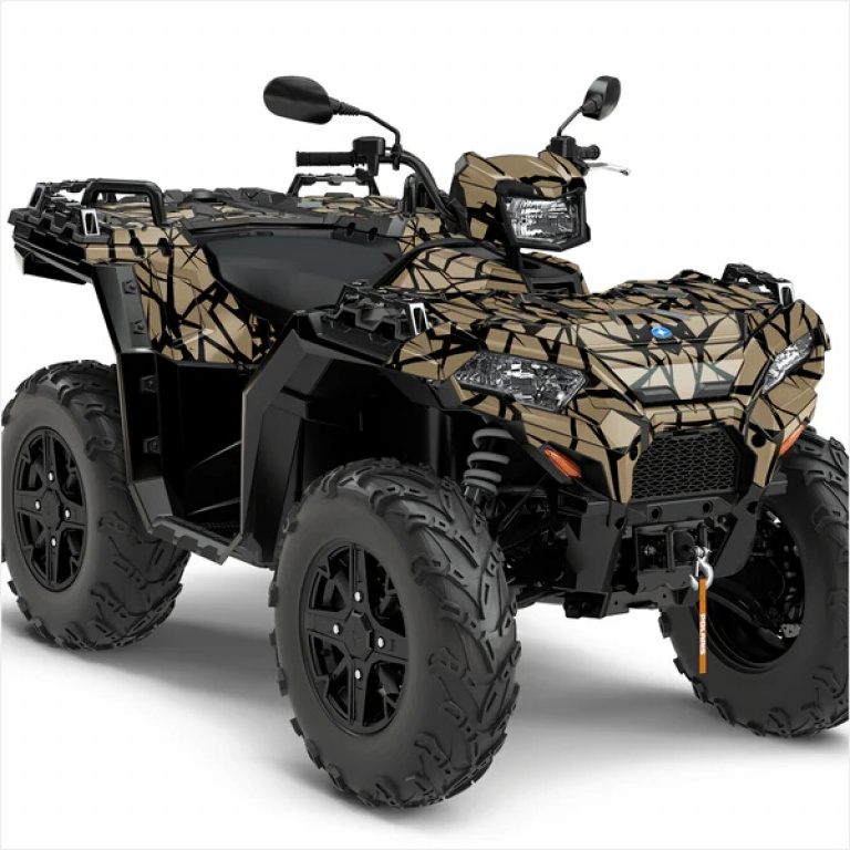 Quake Schwarz-Beige M Version für Polaris Sportsman 850/XP 1000/ XP 1000-S