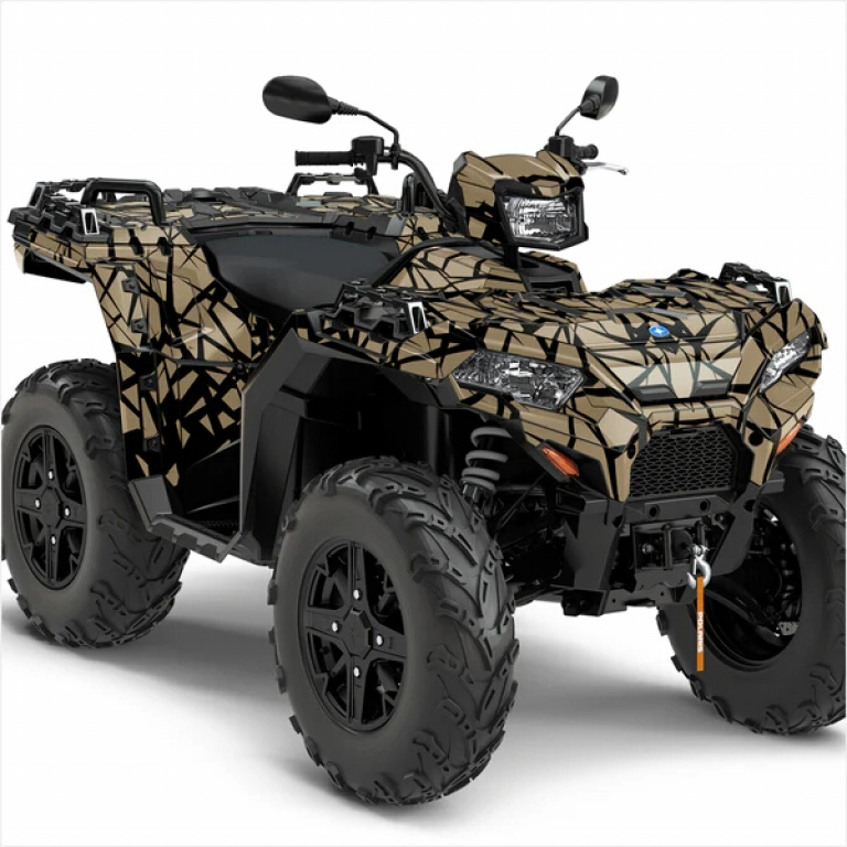 Quake Schwarz-Beige XL Version für Polaris Sportsman 850/XP 1000/ XP 1000-S