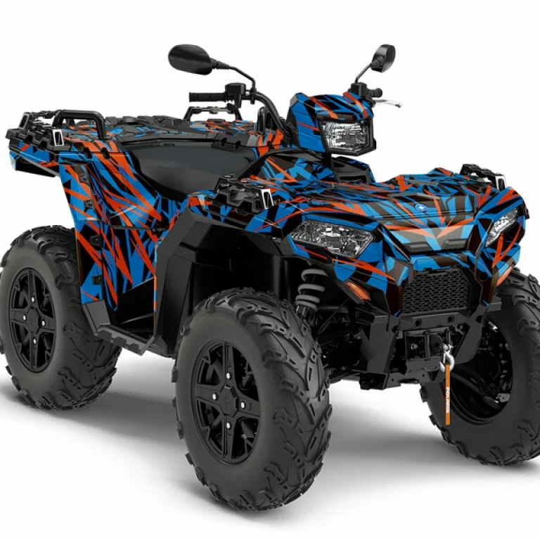 Race Spirit Blau-Orange XL Version für Polaris Sportsman 850/XP 1000/ XP 1000-S