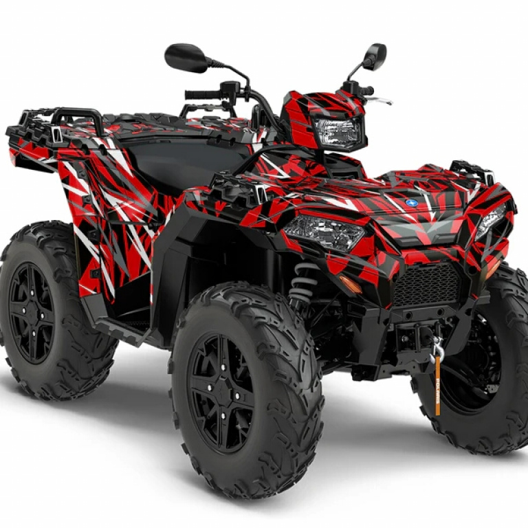 Race Spirit Rot-Weiß XL Version für Polaris Sportsman 850/XP 1000/ XP 1000-S